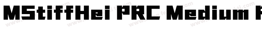 MStiffHei PRC Medium Regular字体转换